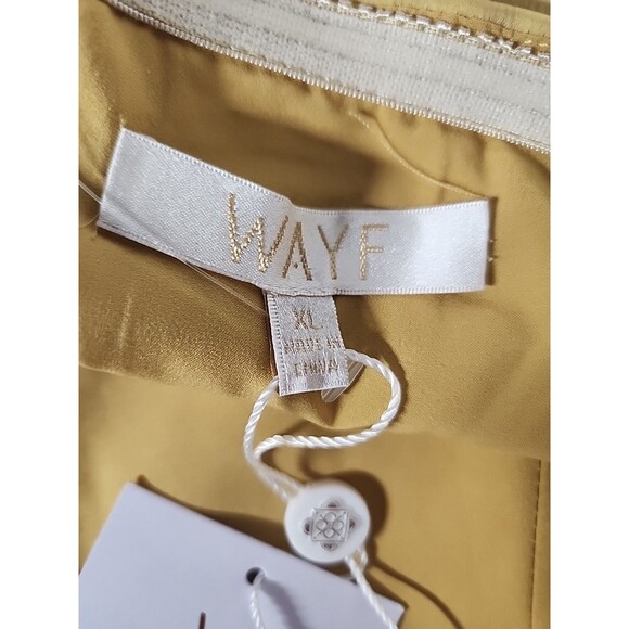NWT New wayf the edit by emma rose dress Halter A Line Gold Dress Mini - Picture 9 of 10